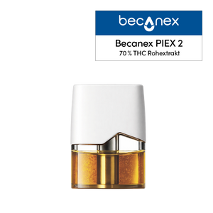Becanex PIEX 2 - 70 % THC Rohextrakt in Curaleaf Vape Kartusche 0,5 ml