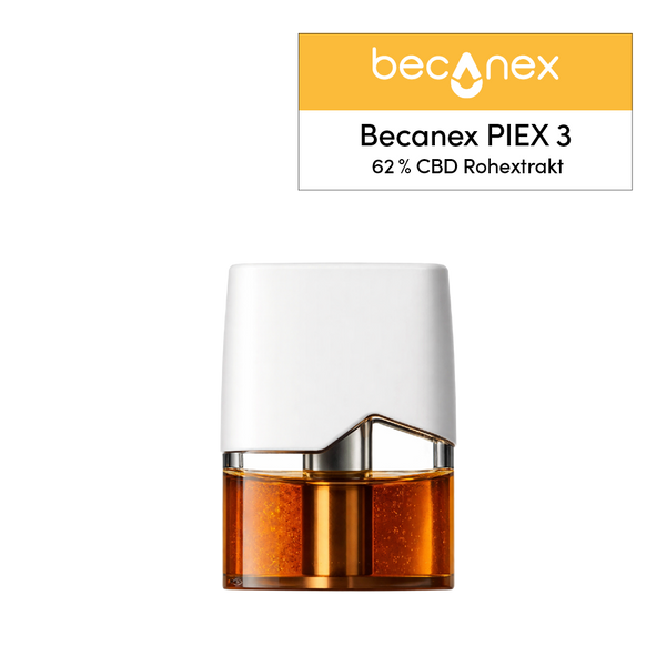 Becanex PIEX 3 62% CBD Rohextrakt in Curaleaf Vape Kartusche 0,5 ml